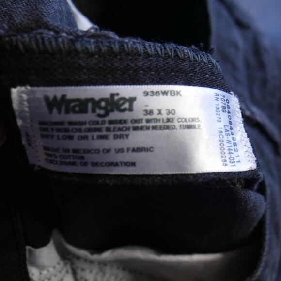 Vintage Y2K Wrangler Jeans  Black 936WBK Cowboy Cut - Picture 6 of 7